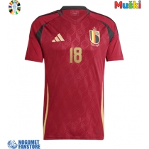 Belgija Orel Mangala #18 Domaci Dres EP 2024 Kratak Rukav